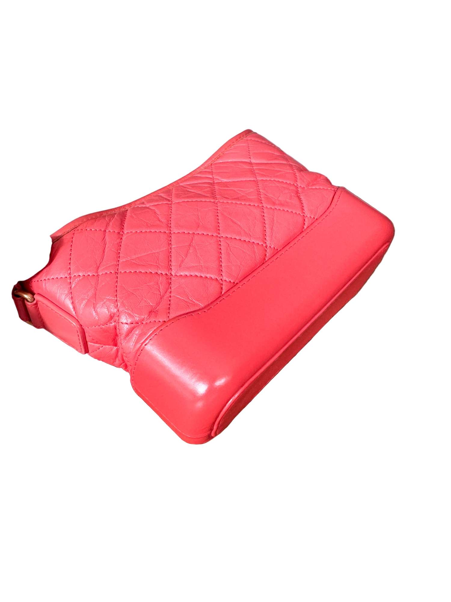 Chanel Gabrielle Malá kabelka cez rameno ružovo-koralová