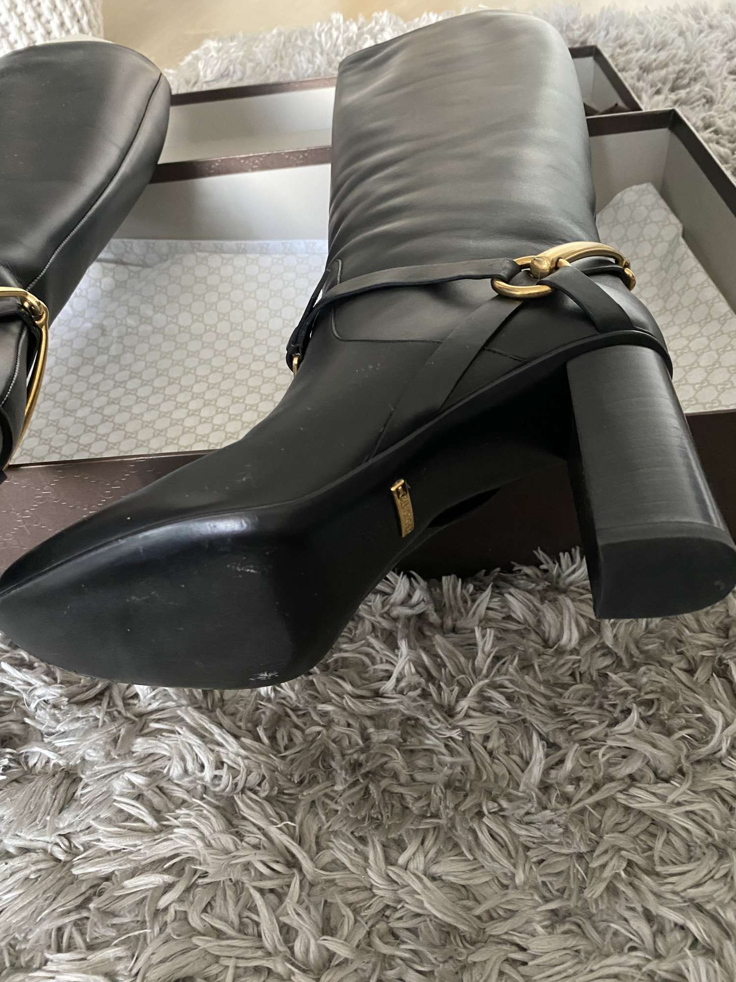 Gucci dámské kozačky, Horsebit, 39 velikost