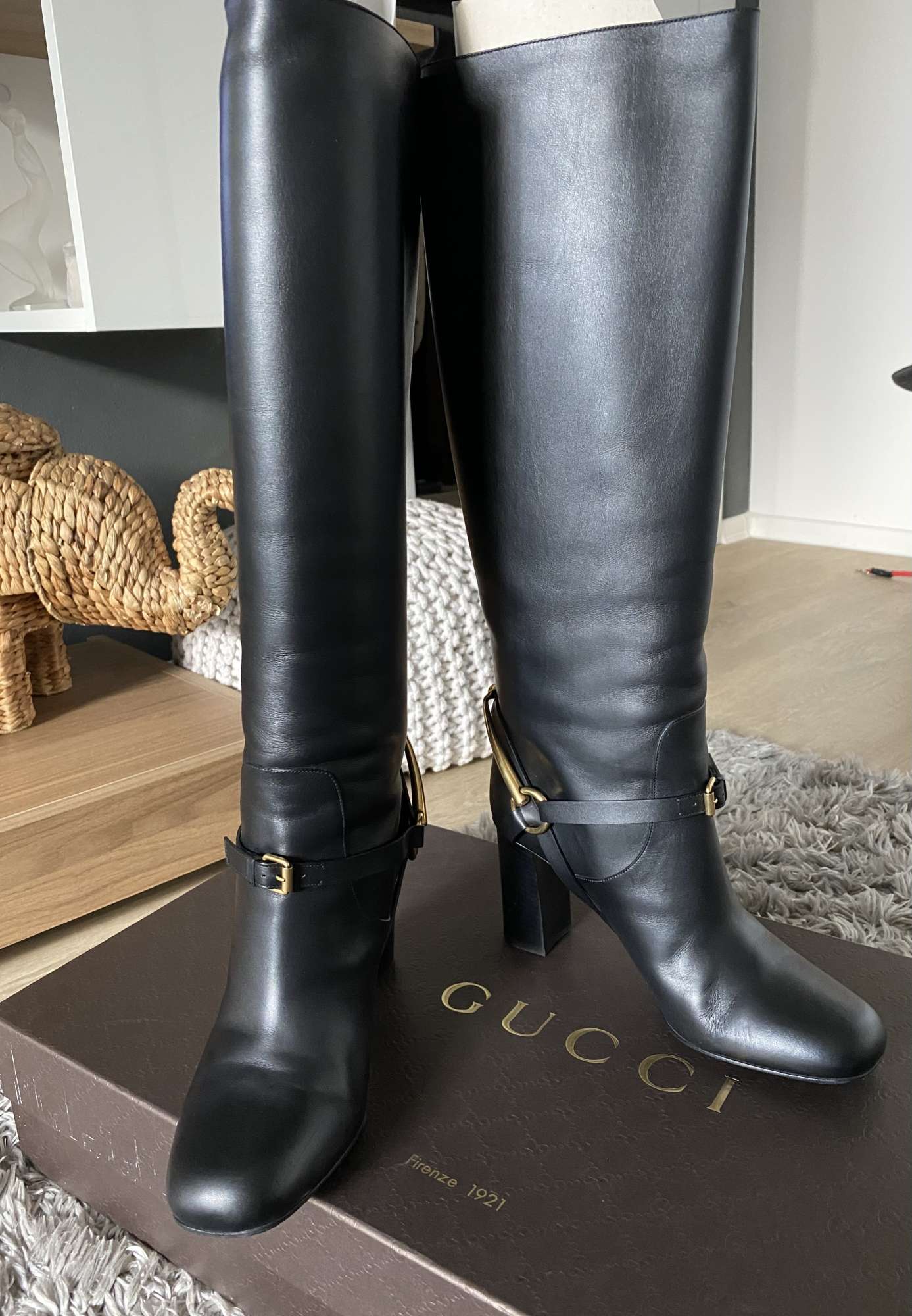 Gucci dámské kozačky, Horsebit, 39 velikost