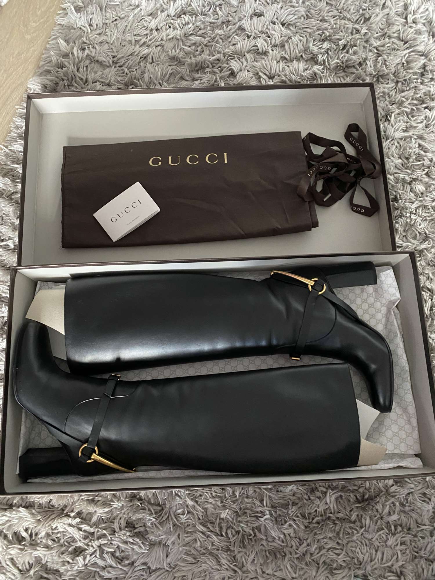 Gucci dámské kozačky, Horsebit, 39 velikost