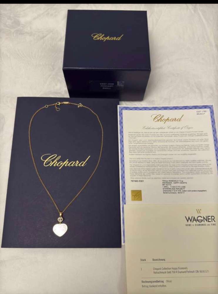Chopard set naušnice, náhrdelník
