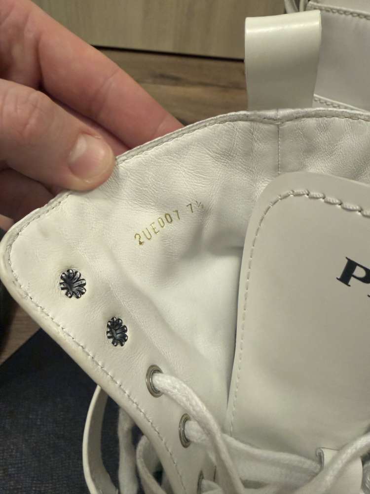 Prada monolith combat boots