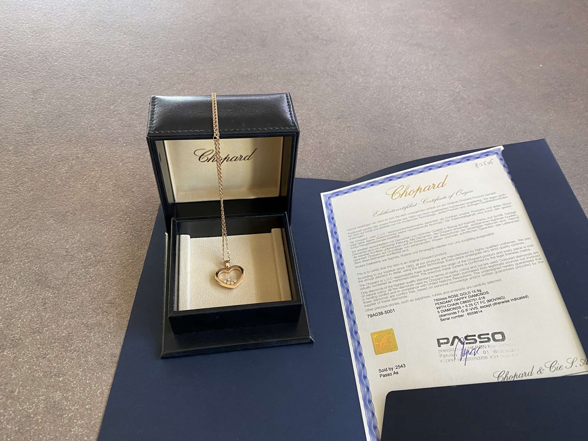 Náhrdelník Chopard Happy Diamonds