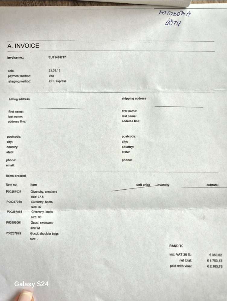 Givenchy čižmo-gumáky.