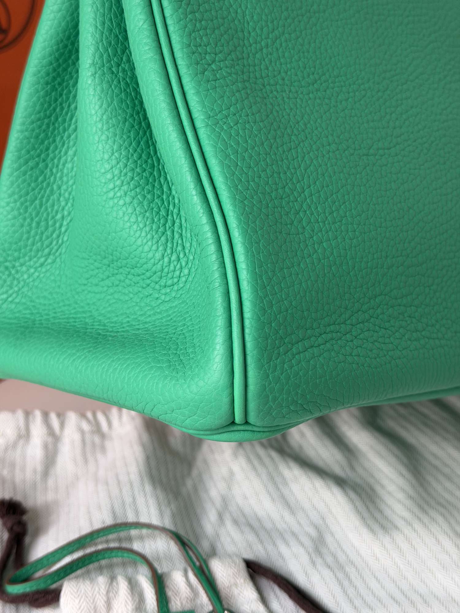 Hermes Birkin 35 Togo, PHW, Menthe color