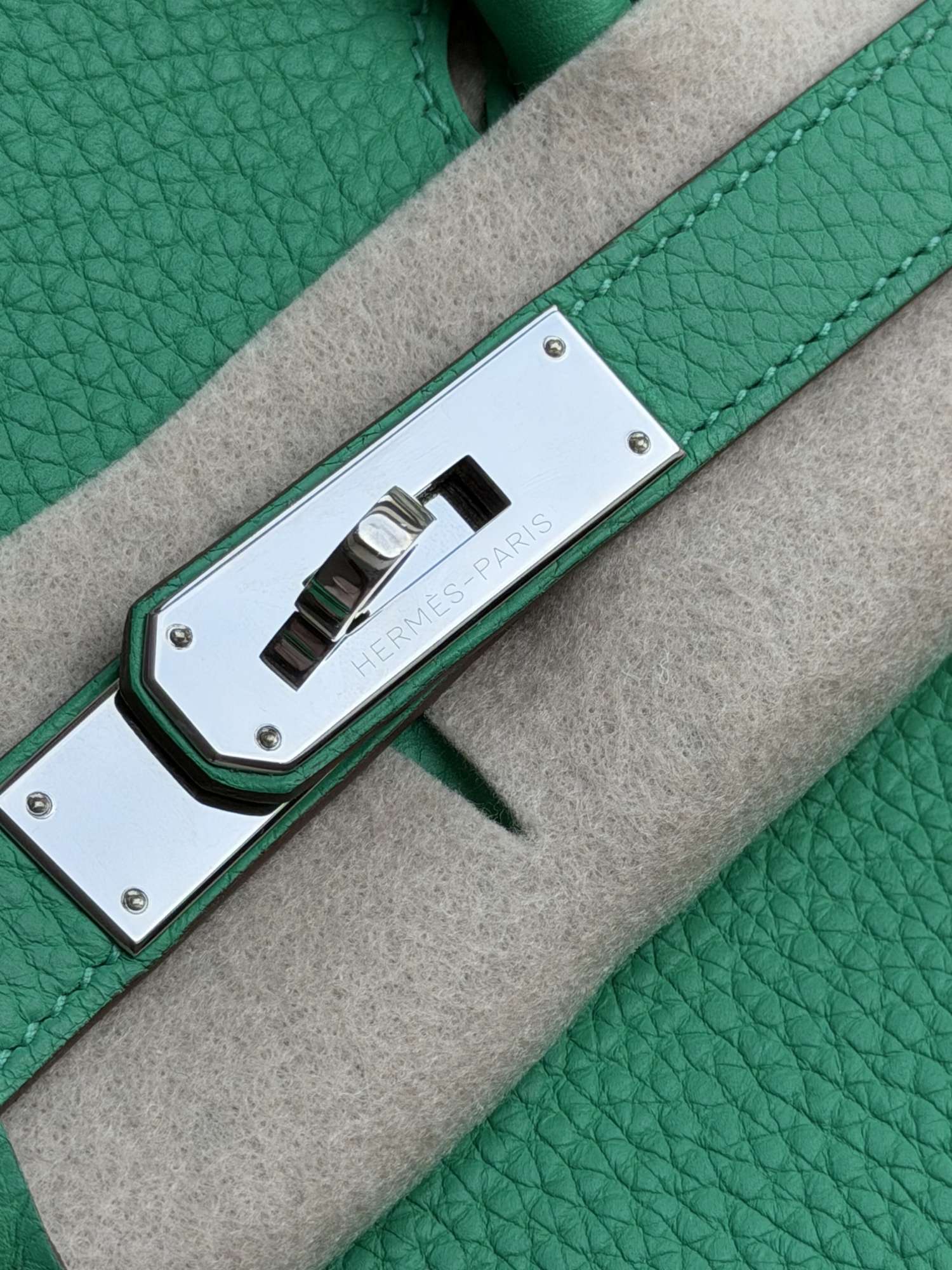 Hermes Birkin 35 Togo, PHW, Menthe color