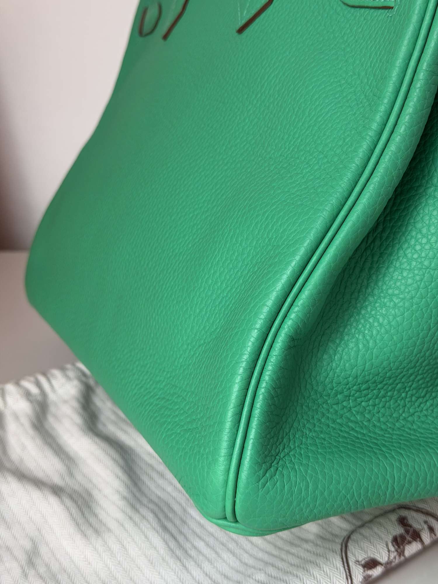 Hermes Birkin 35 Togo, PHW, Menthe color