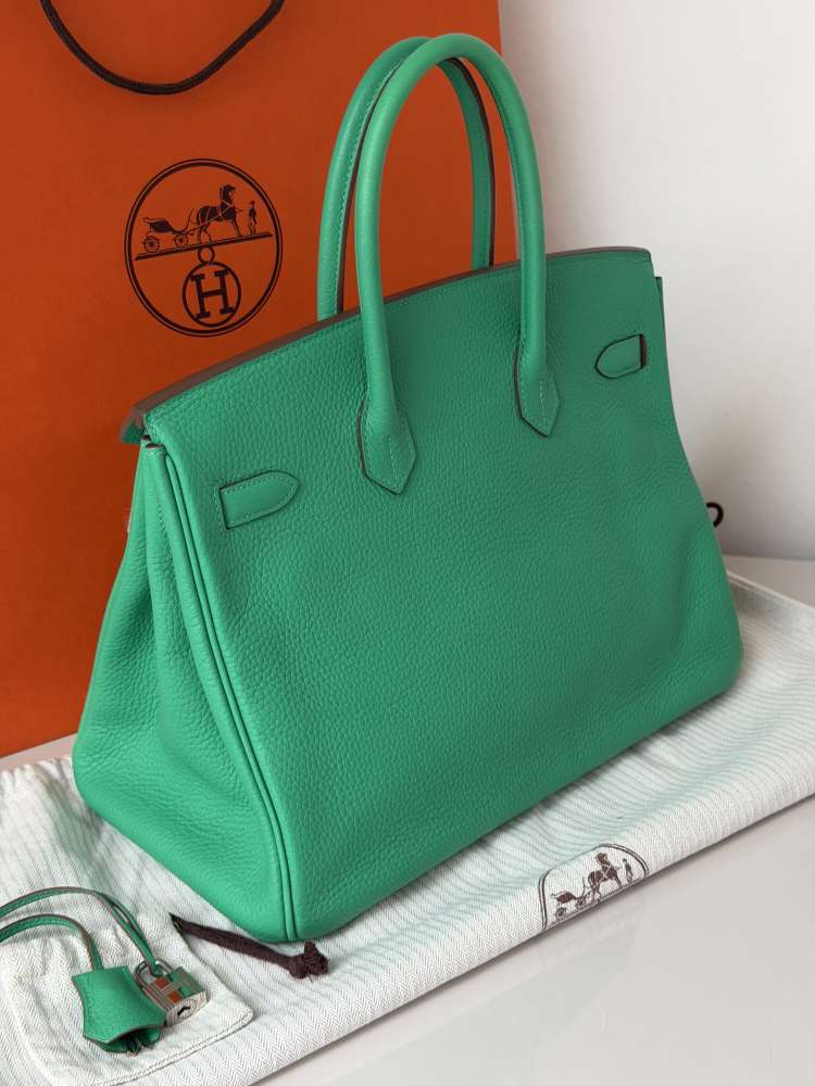 Hermes Birkin 35 Togo, PHW, Menthe color