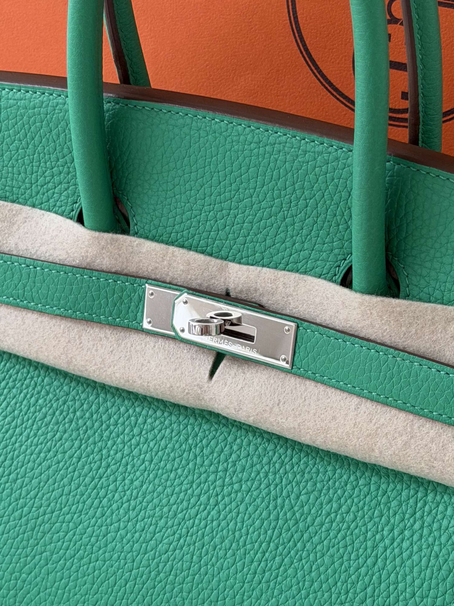 Hermes Birkin 35 Togo, PHW, Menthe color