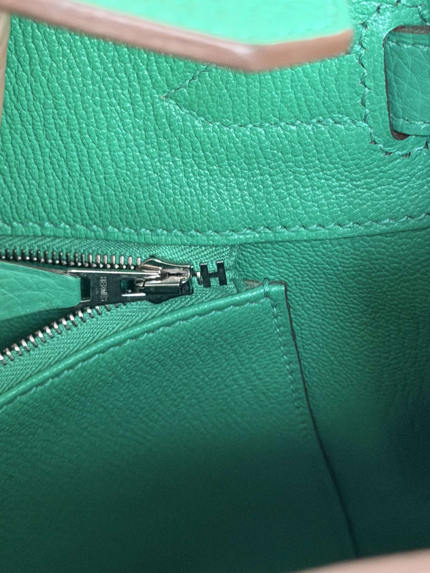 Hermes Birkin 35 Togo, PHW, Menthe color