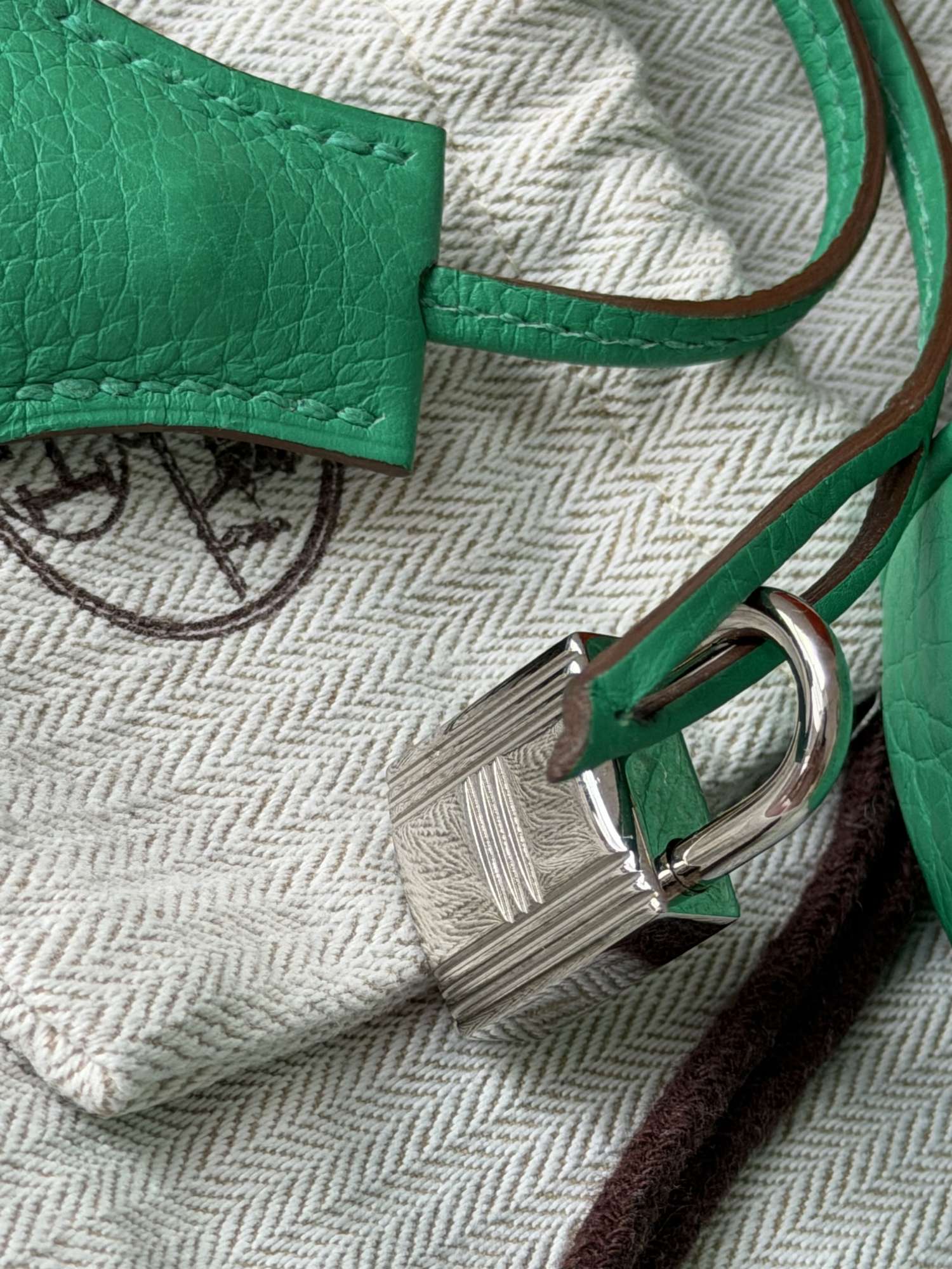 Hermes Birkin 35 Togo, PHW, Menthe color