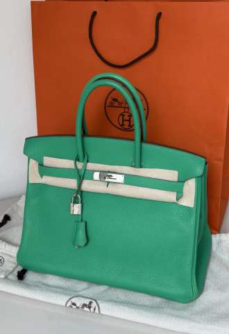 https://vipluxury.sk/Hermes Birkin 35 Togo, PHW, Menthe color