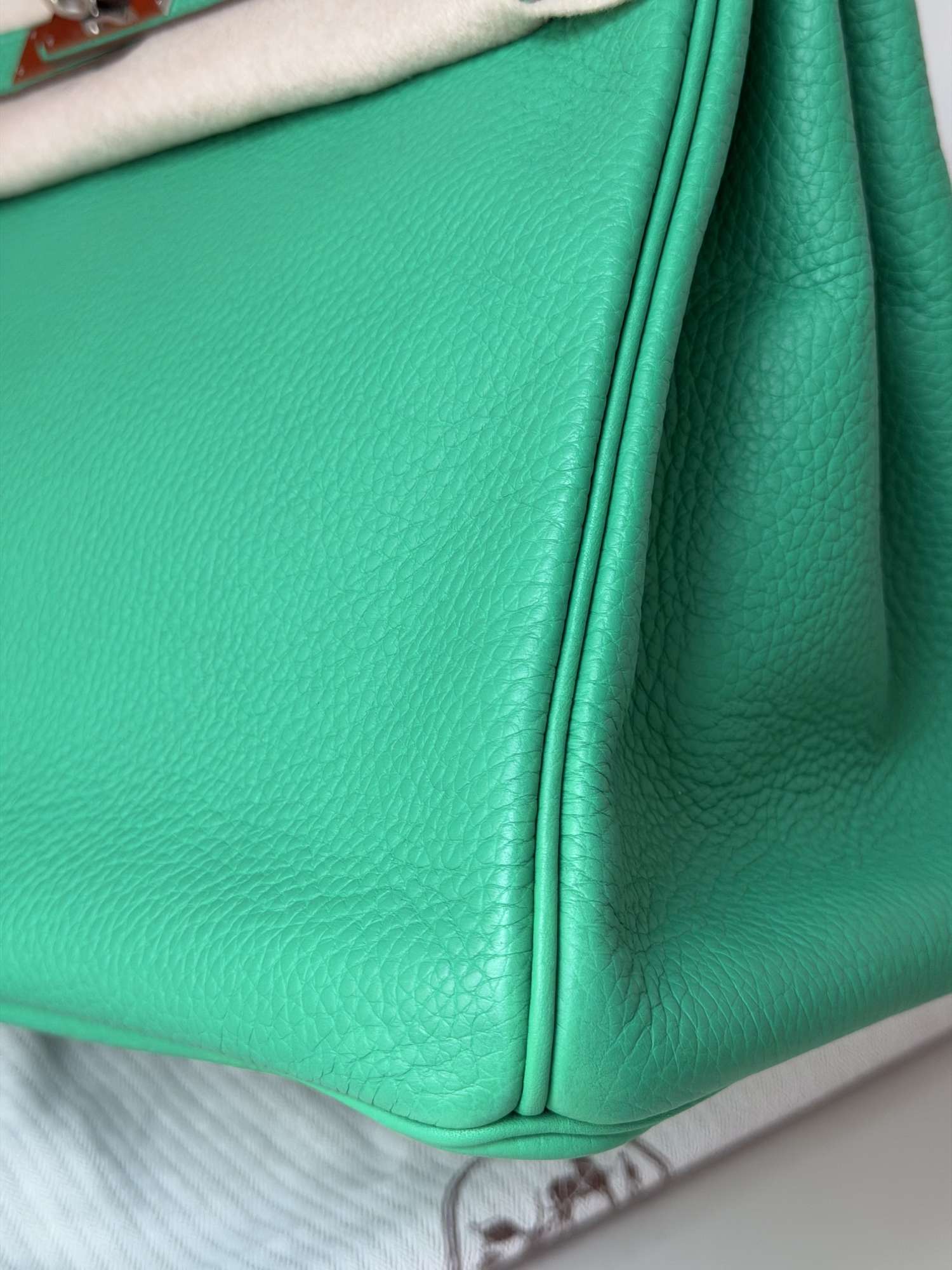 Hermes Birkin 35 Togo, PHW, Menthe color
