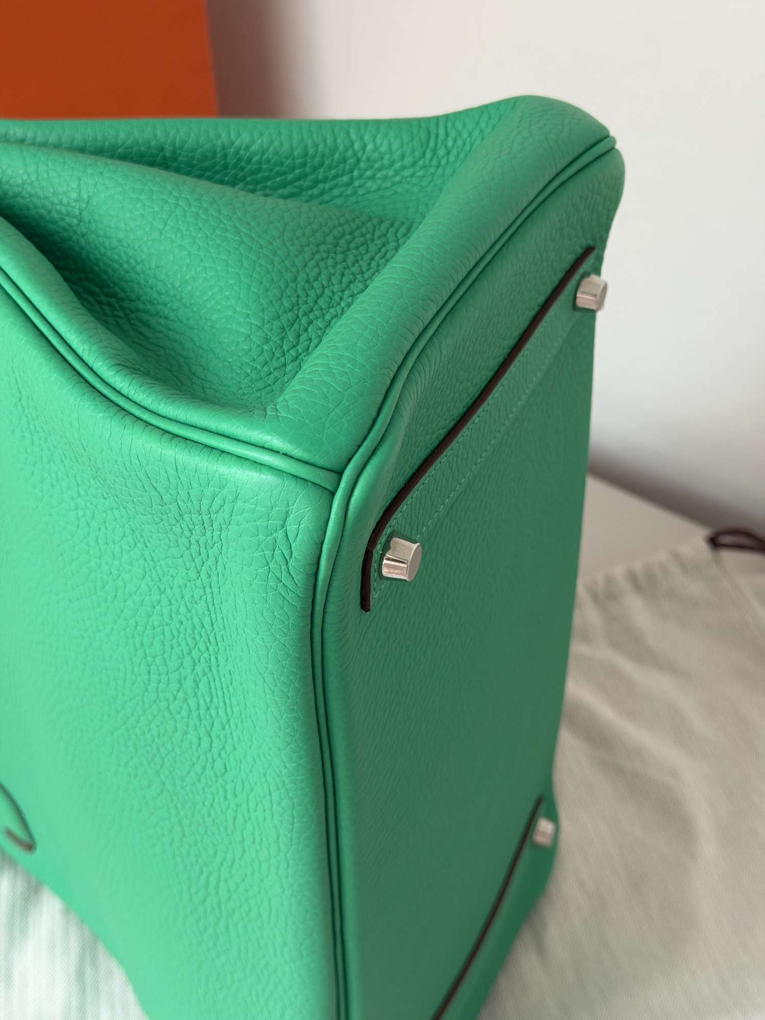 Hermes Birkin 35 Togo, PHW, Menthe color