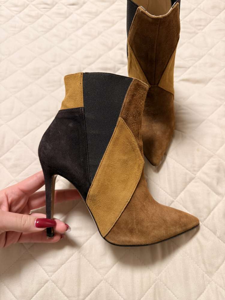 OVYÉ Semišové poltopánky