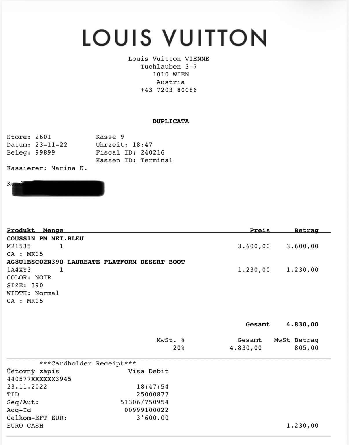 Louis Vuitton coussin