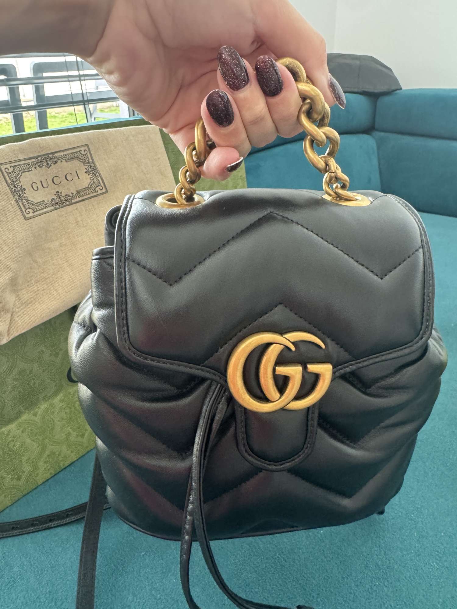 Gucci GG marmont backpack