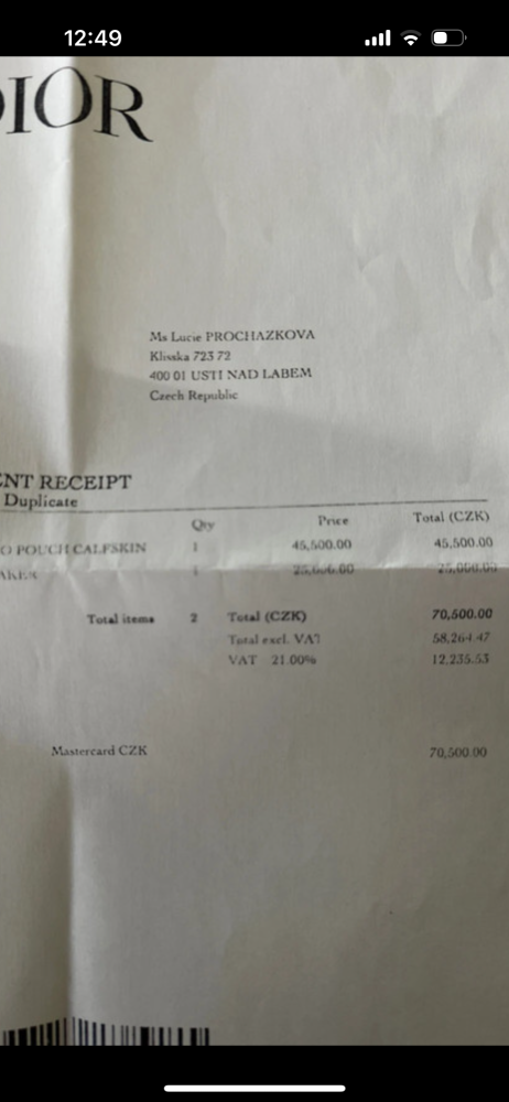 Dior caro pouch crossbody kabelka