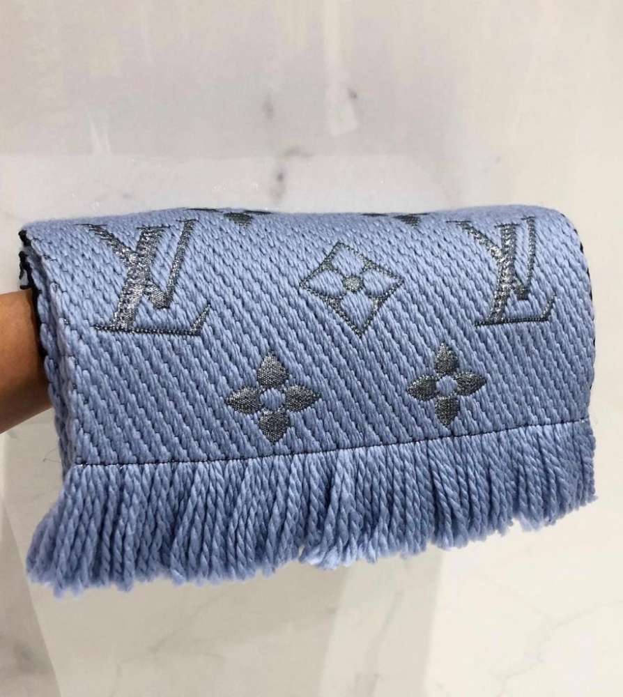 LOUIS VUITTON MODRÝ ŠÁL
