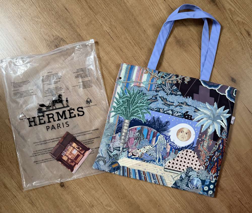 Látková taška Hermés