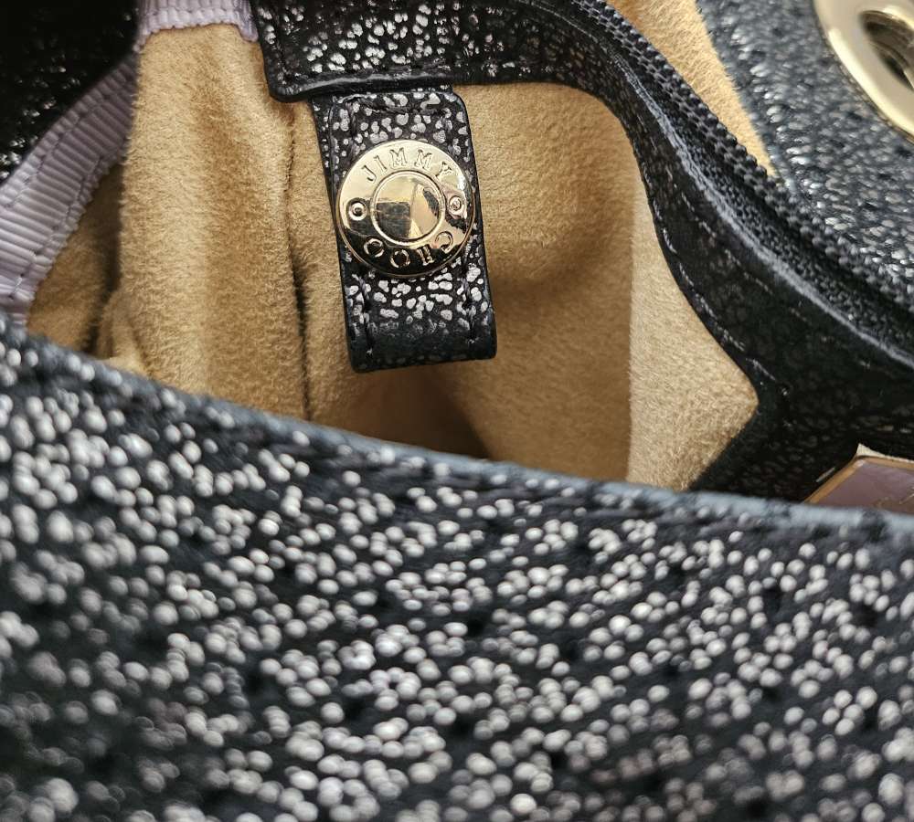 Jimmy Choo kožená kabelka.