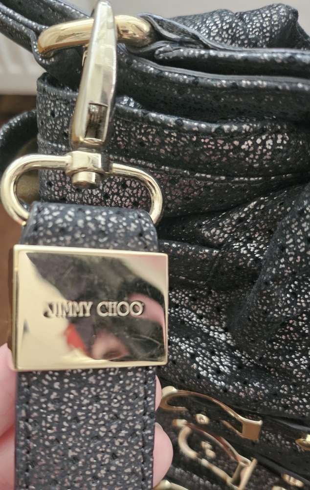 Jimmy Choo kožená kabelka.