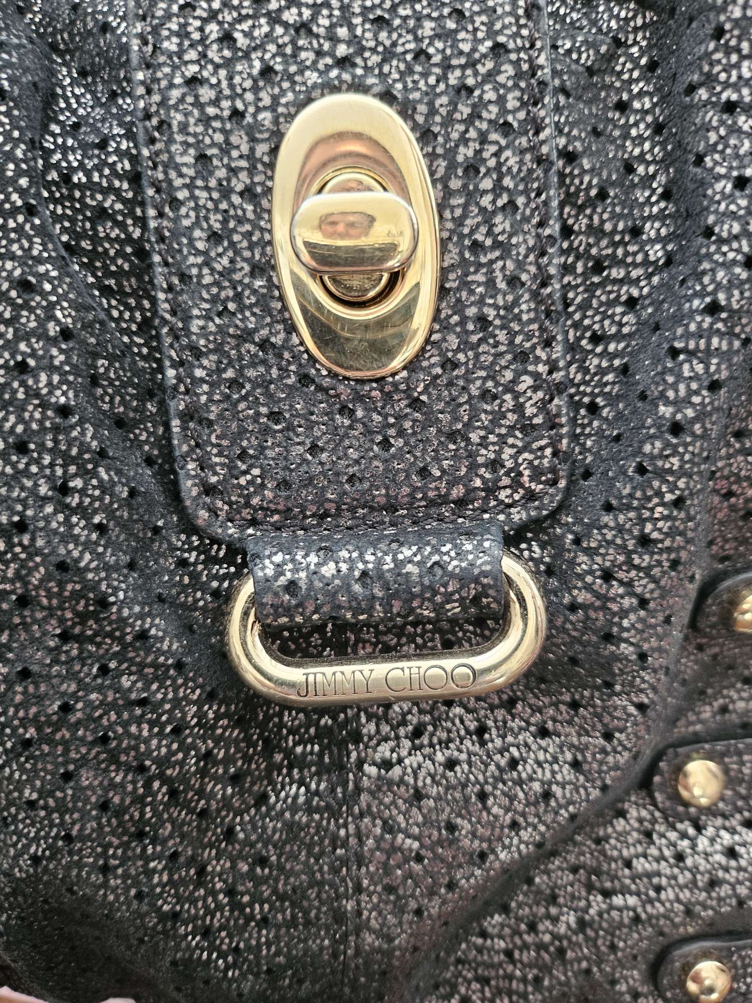 Jimmy Choo kožená kabelka.