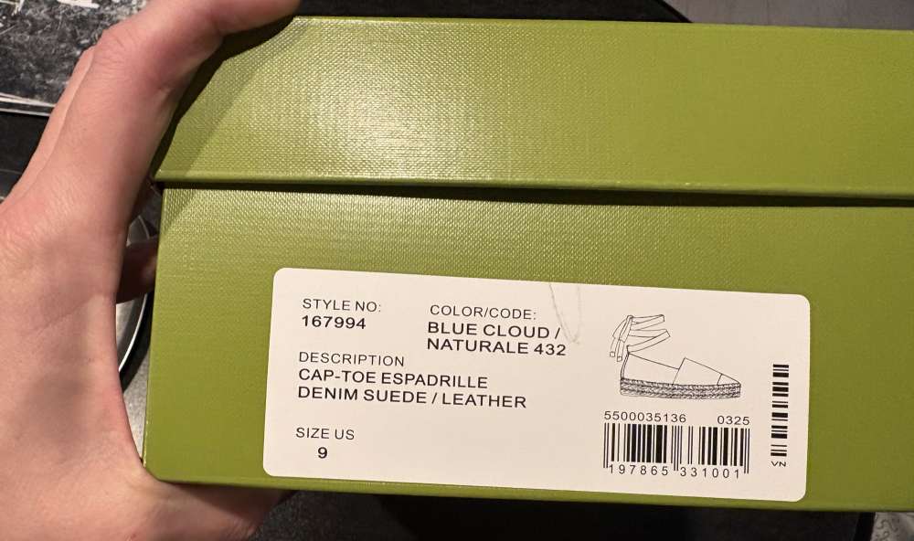 Tory Burch denimové riflové espadrillky, koža