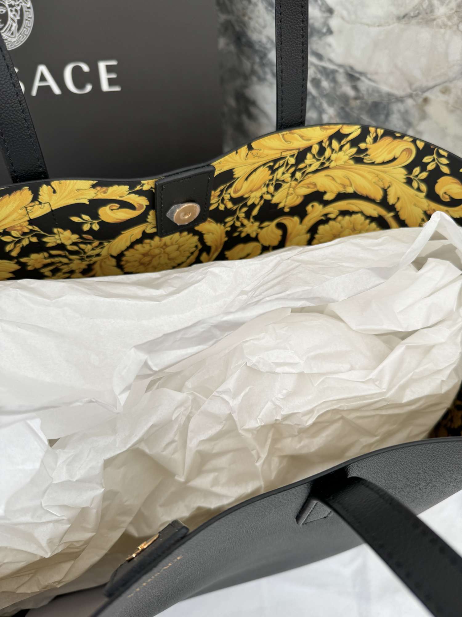 VERSACE kožená kabelka +  pochette