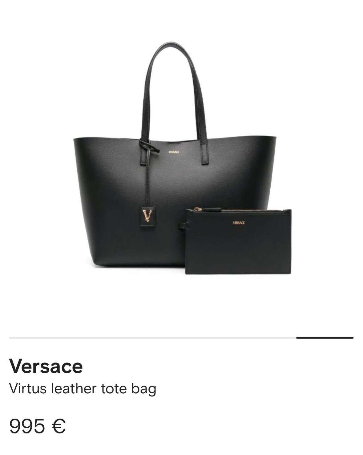 VERSACE kožená kabelka +  pochette