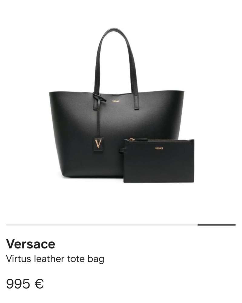 VERSACE kožená kabelka +  pochette