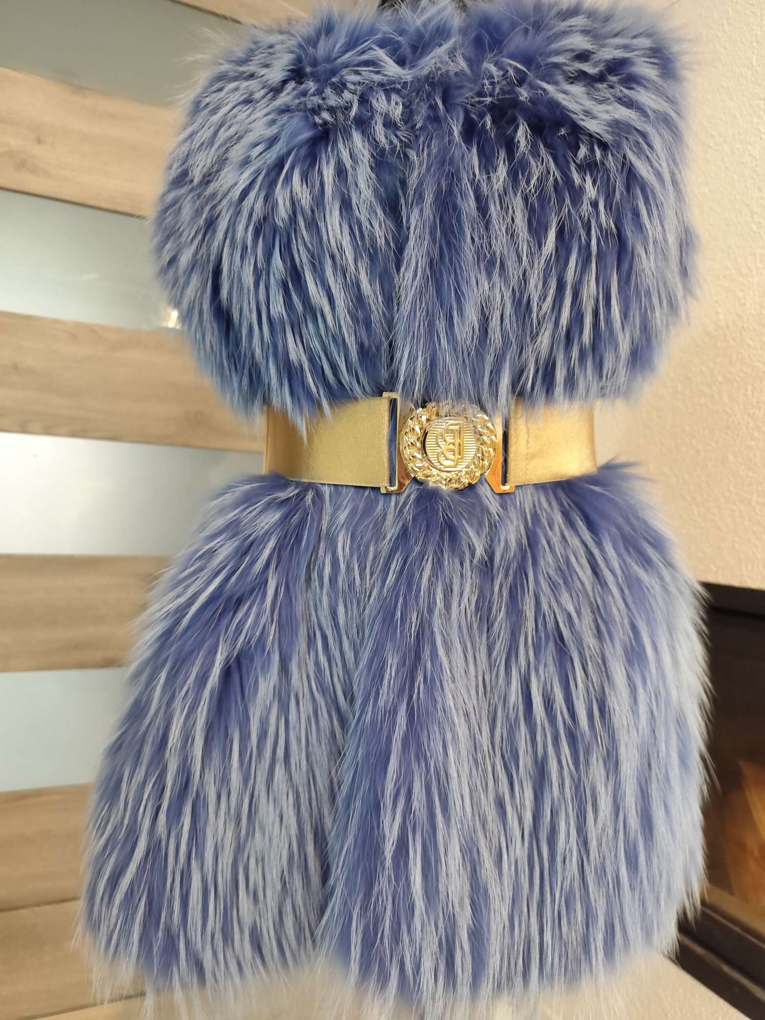 Luxusná kozusinova vesta