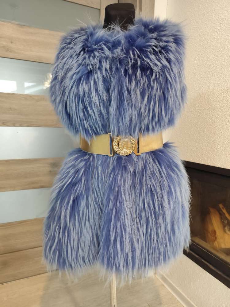 Luxusná kozusinova vesta