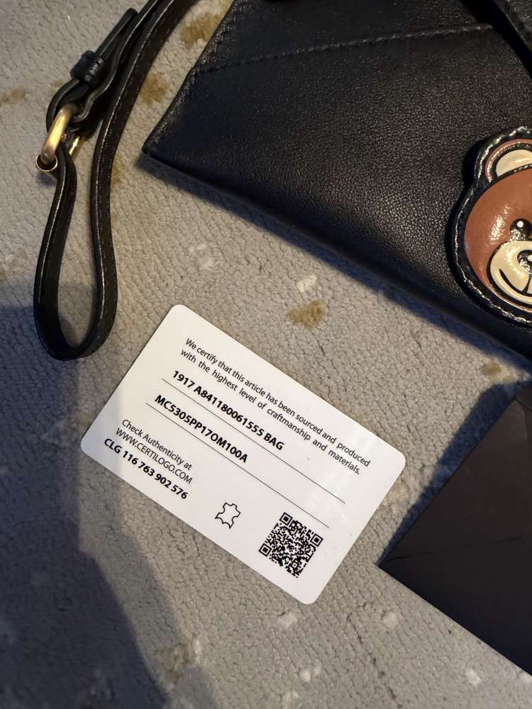 Moschino Teddy Bear Envelope Clutch