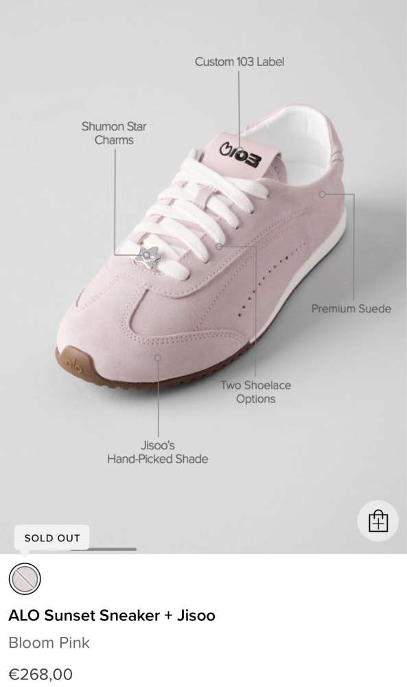 Tenisky ALO so západom slnka+JISOO