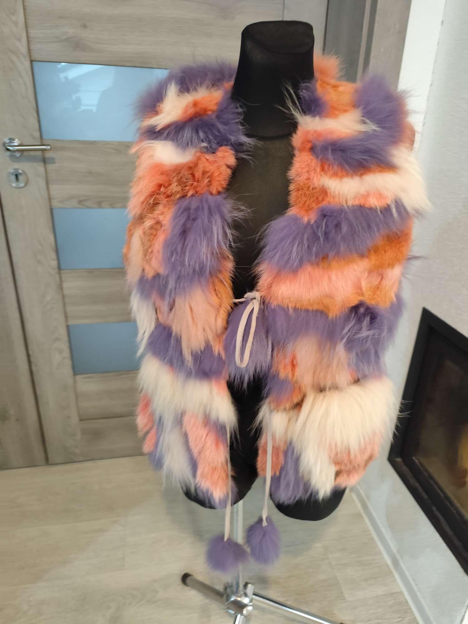 Luxusná kozusinova vesta