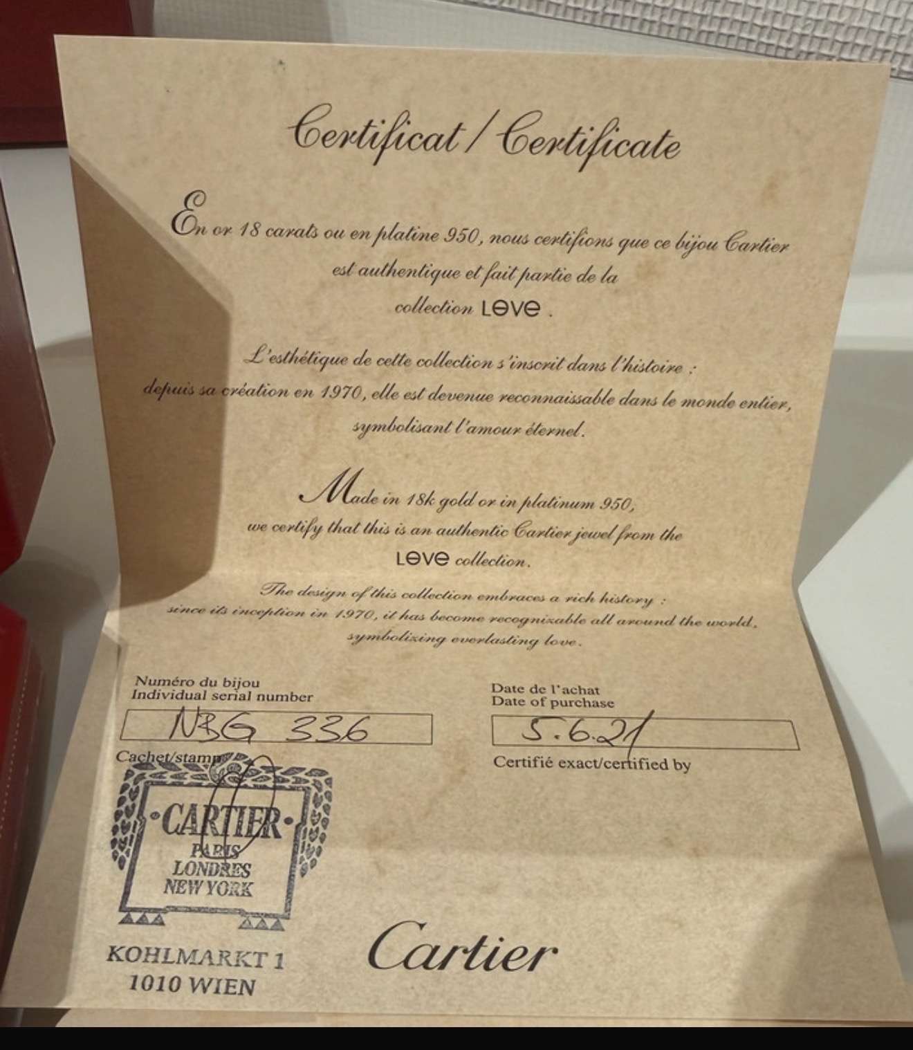 Cartier love prsteň