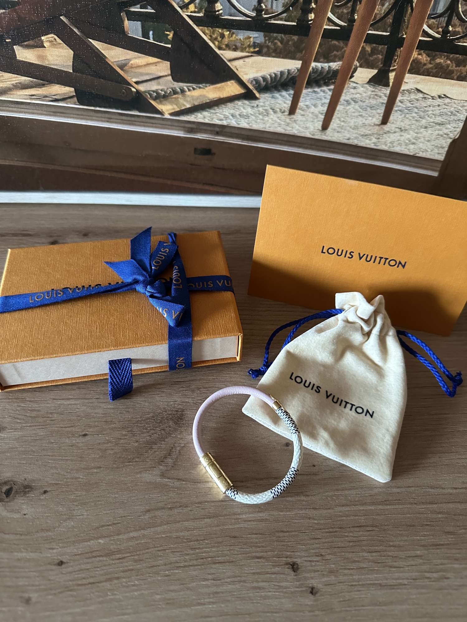 Daily Confidential bracelet Damier azur