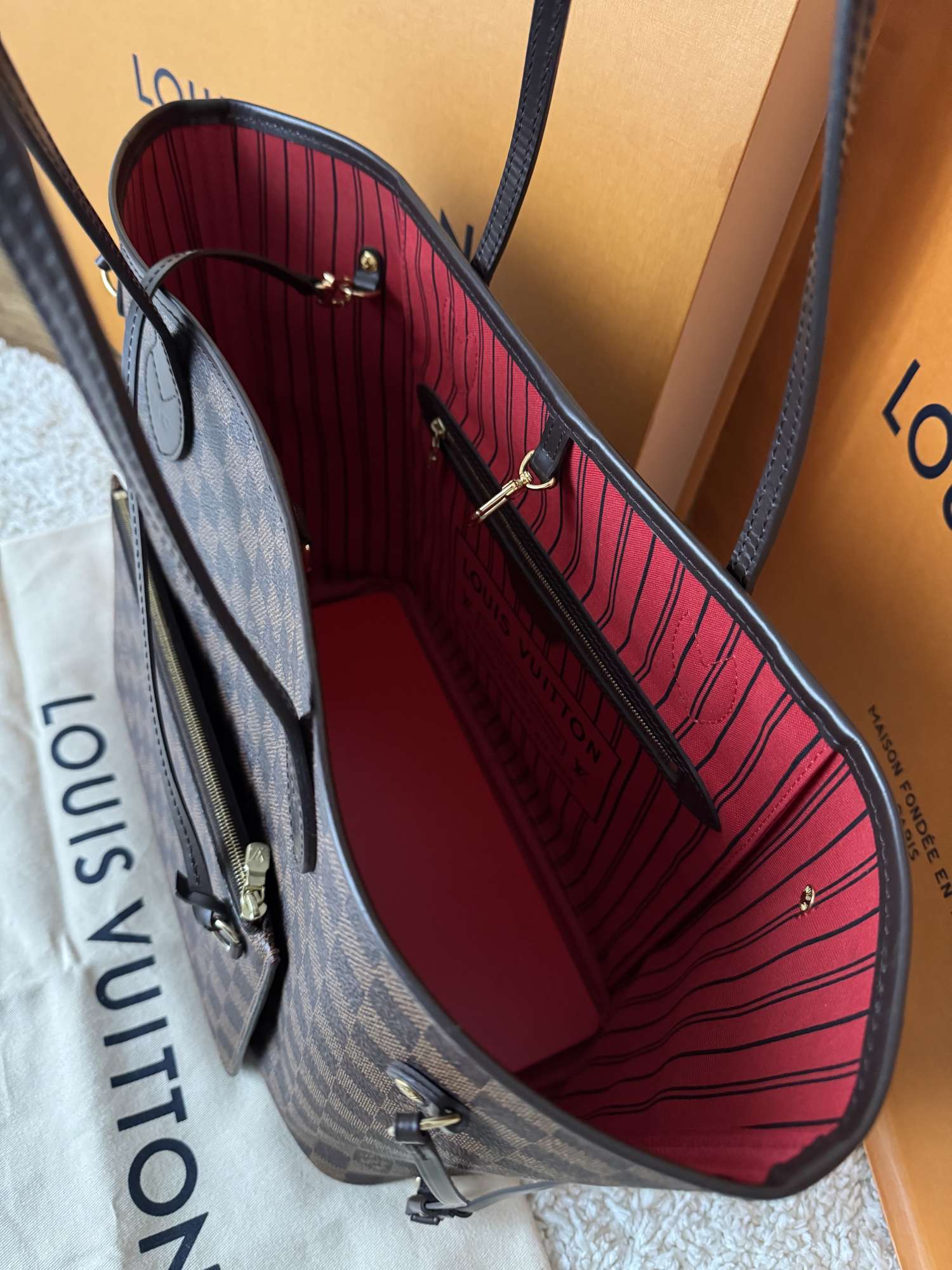 Louis Vuitton Neverfull MM - Damier Ebene