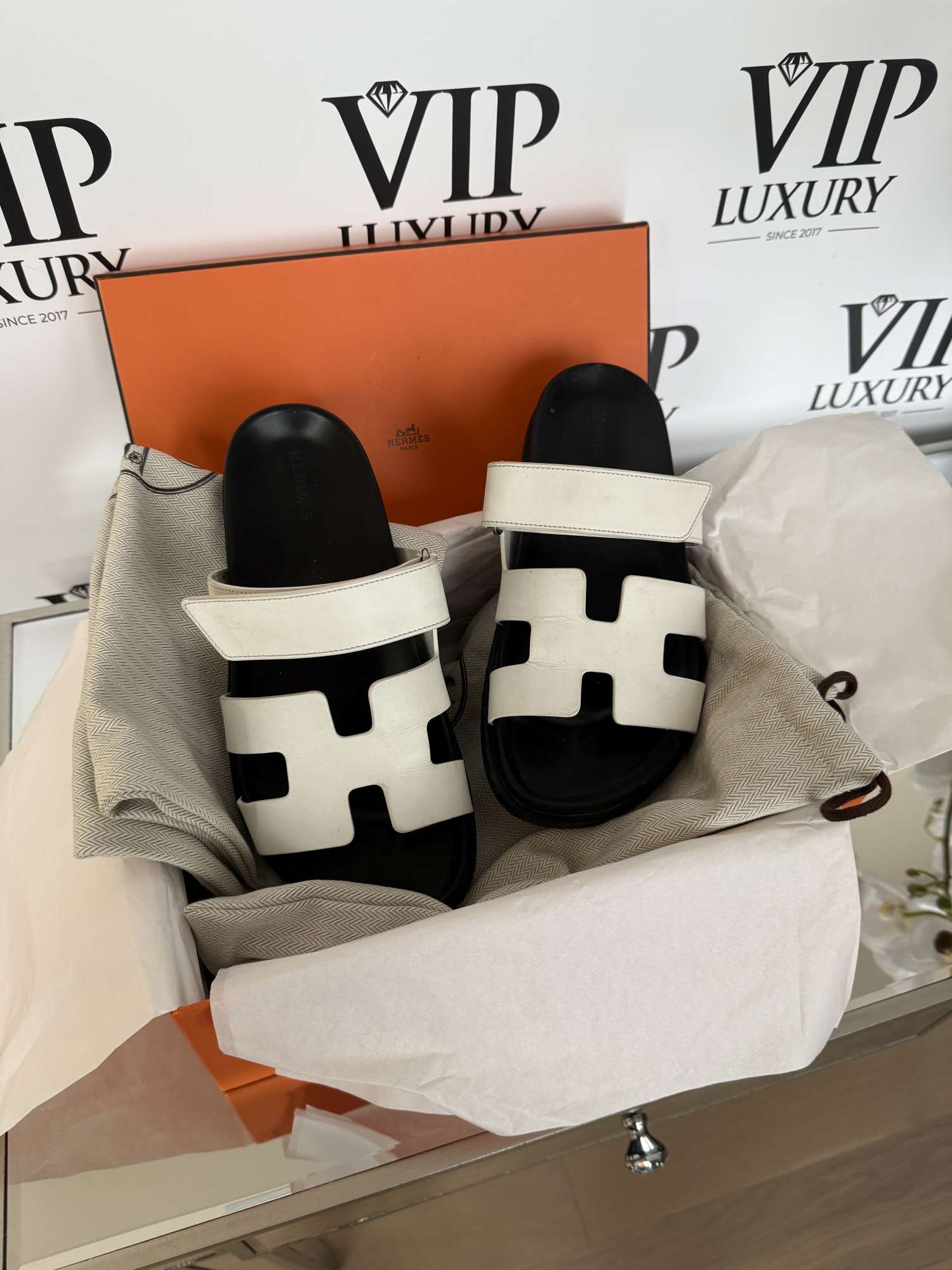 Hermes Chypre slapky