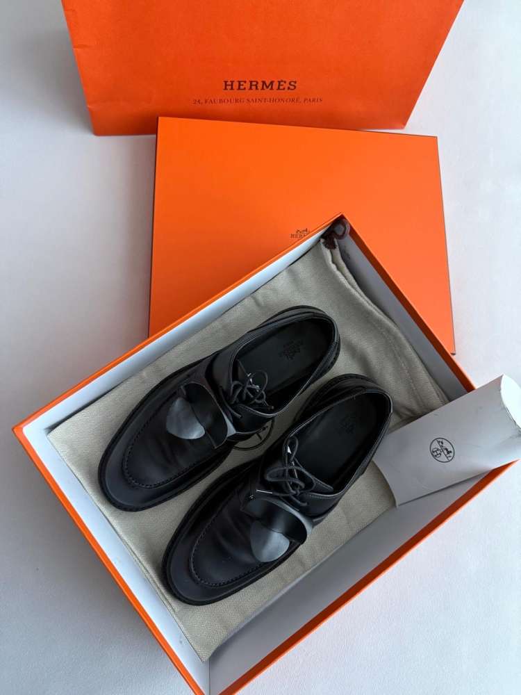 Hermes richelieu derby first loafers