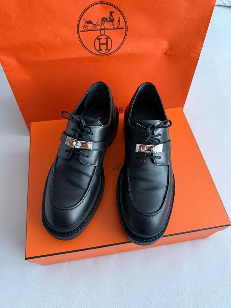 Hermes richelieu derby first loafers