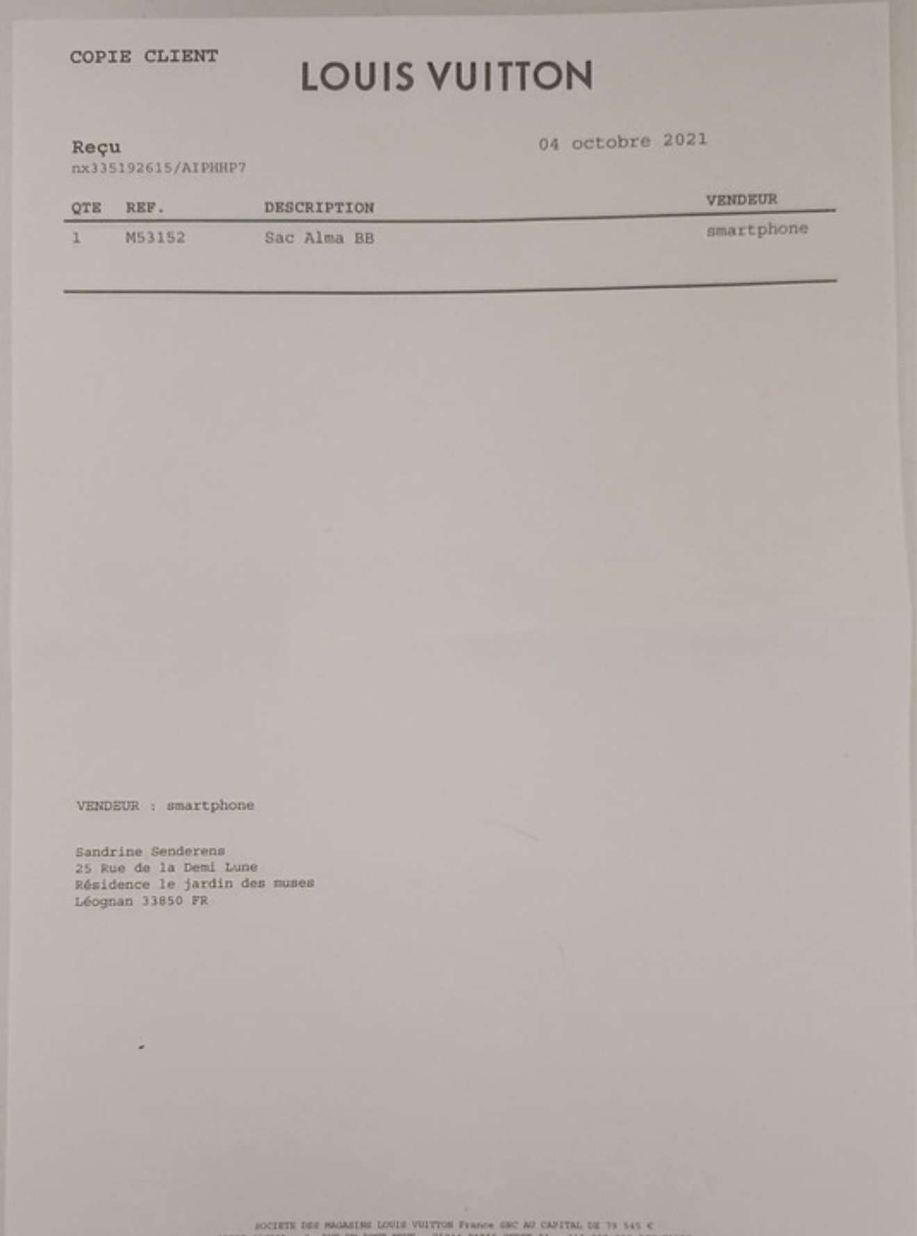 Louis Vuitton Alma BB