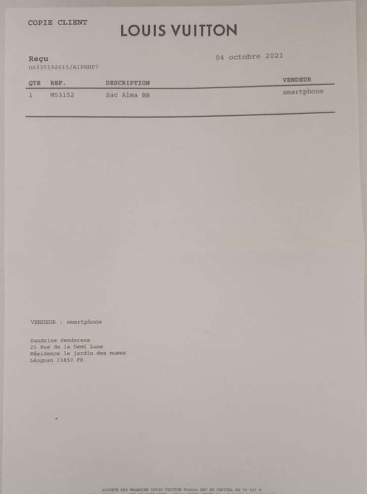 Louis Vuitton Alma BB