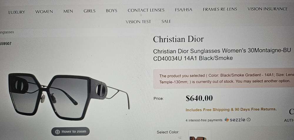 Christian Dior slnečné okuliare Montaigne.