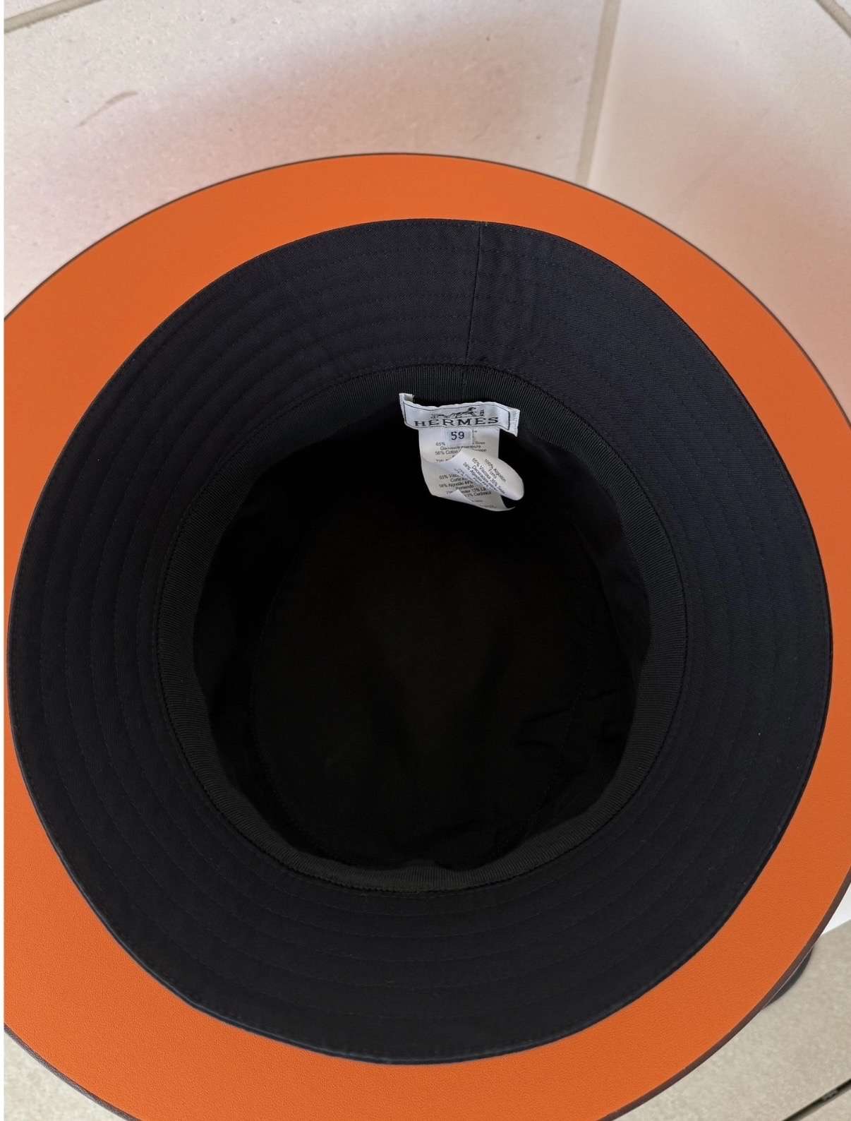 Klobúk Hermès Harper Sellier Bucket 59