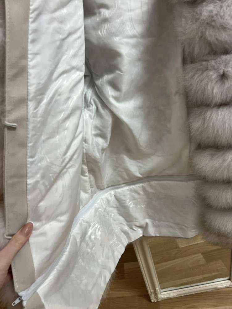 Líščia kožušina 4v1 prírodná biela - S/M