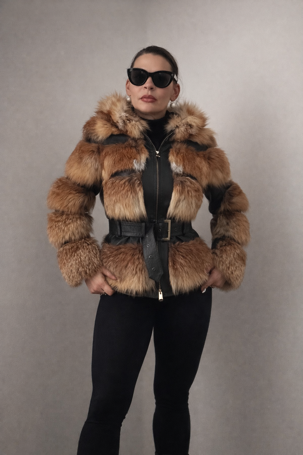Luxusný kožuch Korczakisin z pravej kožušiny