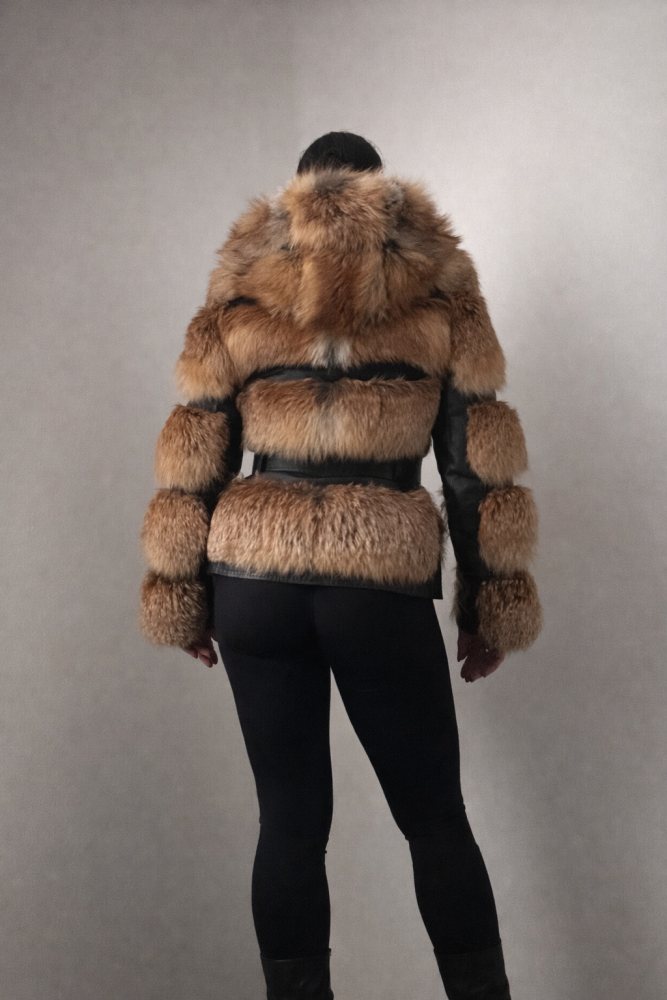 Luxusný kožuch Korczakisin z pravej kožušiny