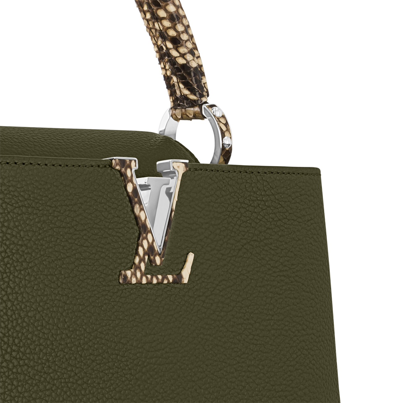 Louis Vuitton Capucines MM taška s ručkou z pytóna